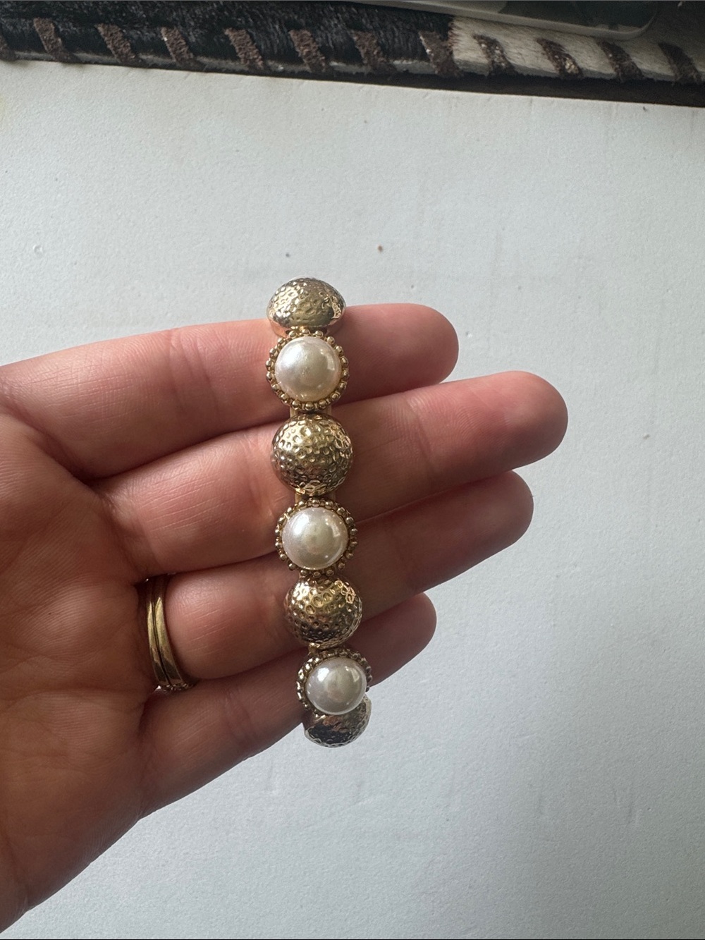 Gold and Pearl Drop Clip-On Earrings - Classic Women's Jewelry